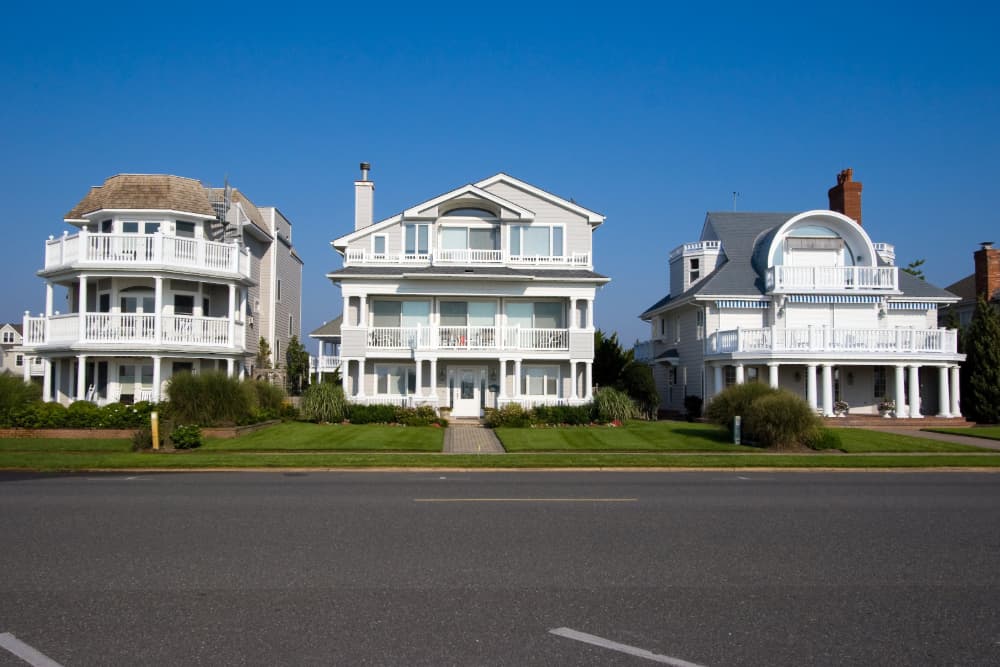 Summer beach homes